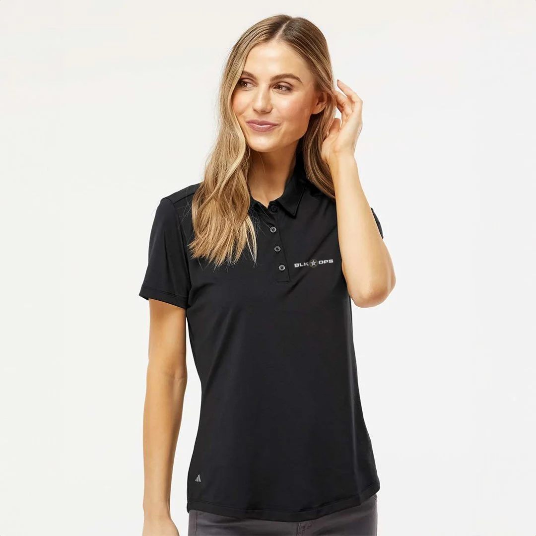 ドクロ刺繍 Hys girl back print s/s polo shirt Black Ops Women's Polo — Tuscany Motor Co.